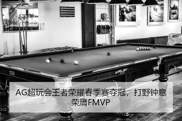 AG超玩会王者荣耀春季赛夺冠，打野钟意荣膺FMVP